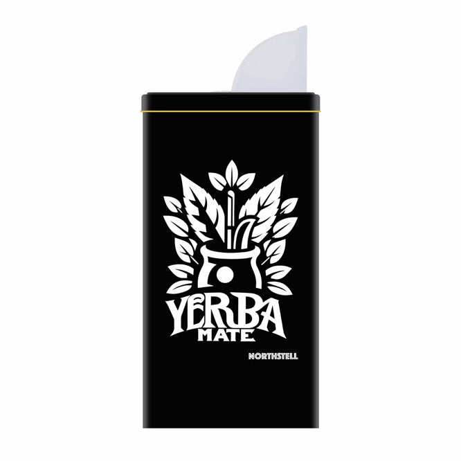 Lata Yerbera Premium Northsell con Pico Vertedor – Diseño Yerba Mate Black
