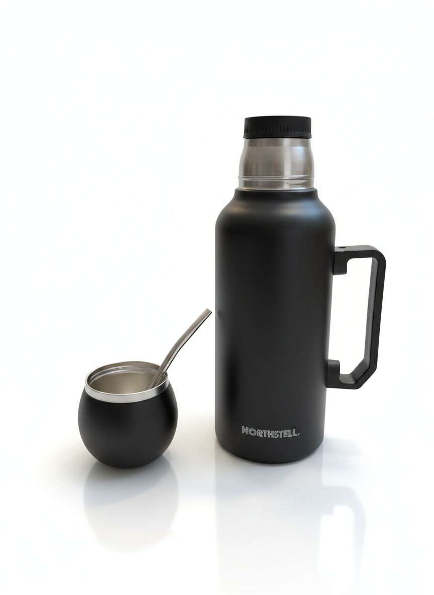 Combo Mate Northstell Pro – Termo Cebador de Precisión + Mate Térmico con Bombilla