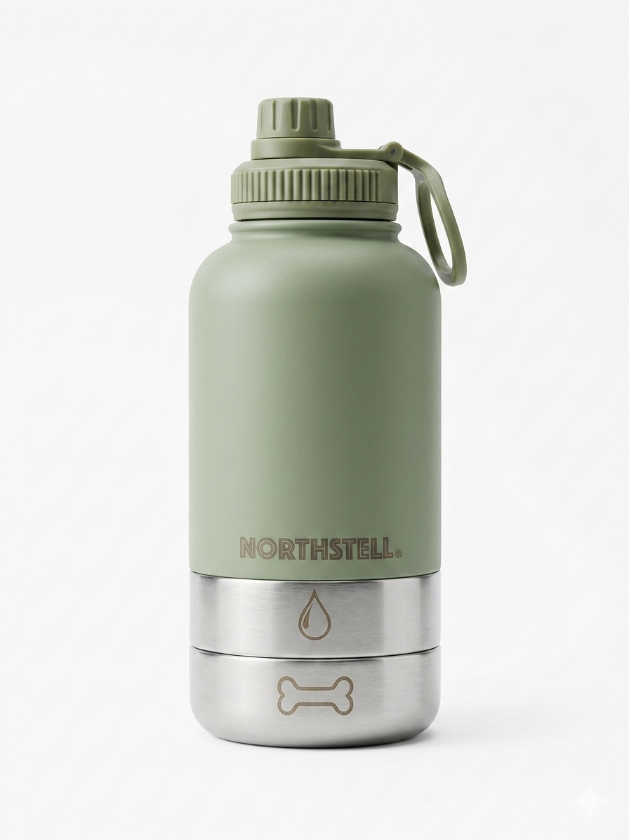 Botella de viaje Northstell® para agua y comida – Sin BPA