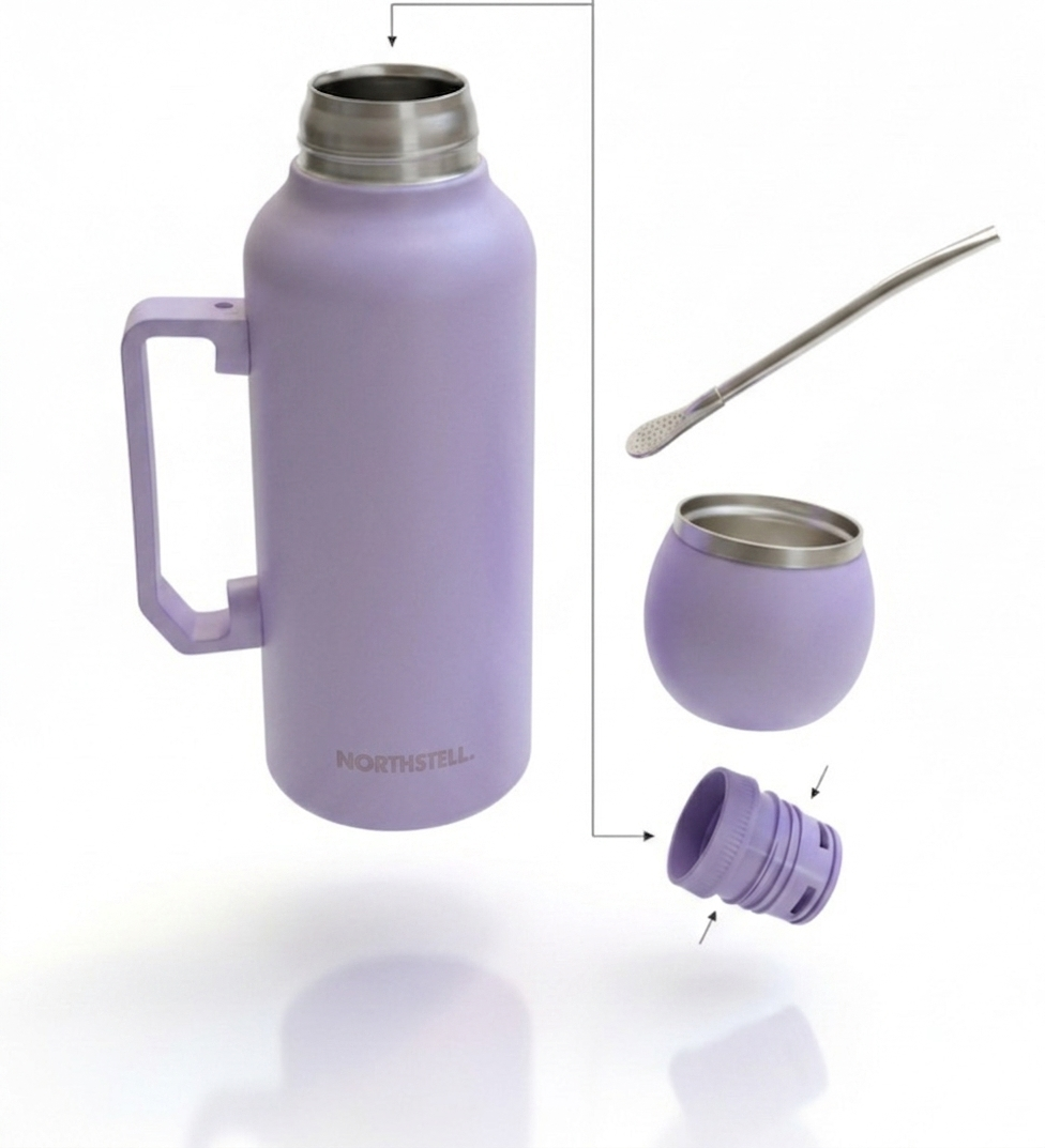 Combo Mate Northstell Pro – Termo Cebador de Precisión + Mate Térmico con Bombilla