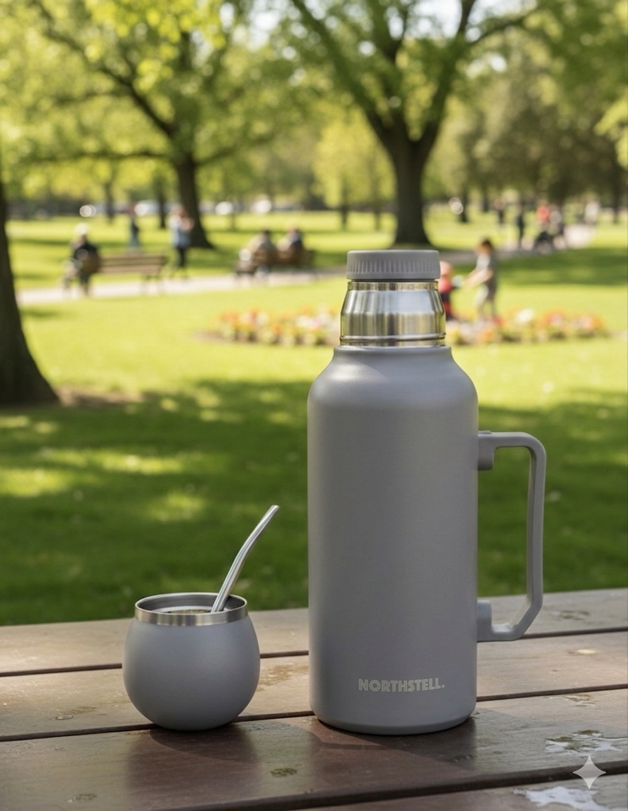 Combo Mate Northstell Pro – Termo Cebador de Precisión + Mate Térmico con Bombilla