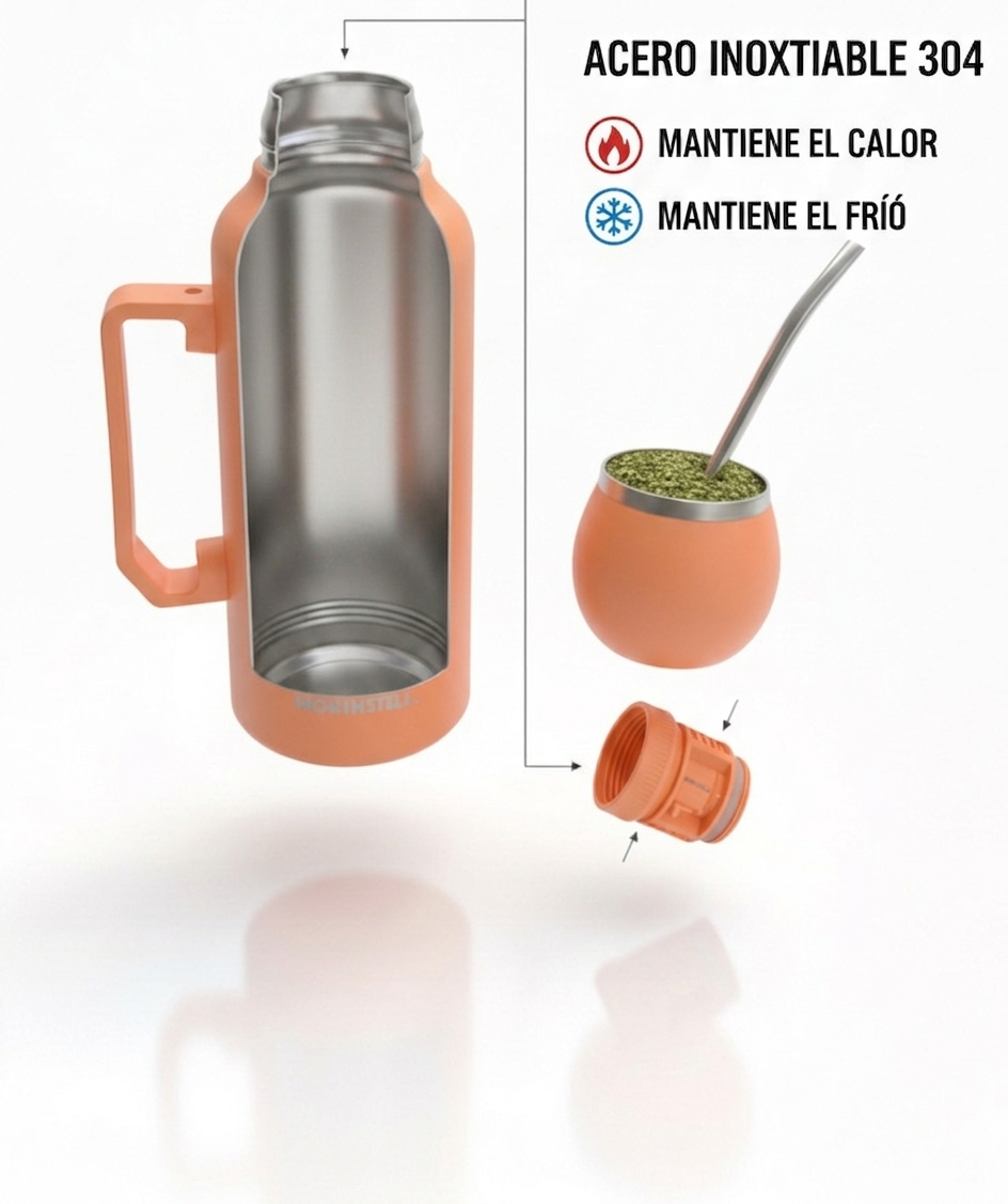 Combo Mate Northstell Pro – Termo Cebador de Precisión + Mate Térmico con Bombilla