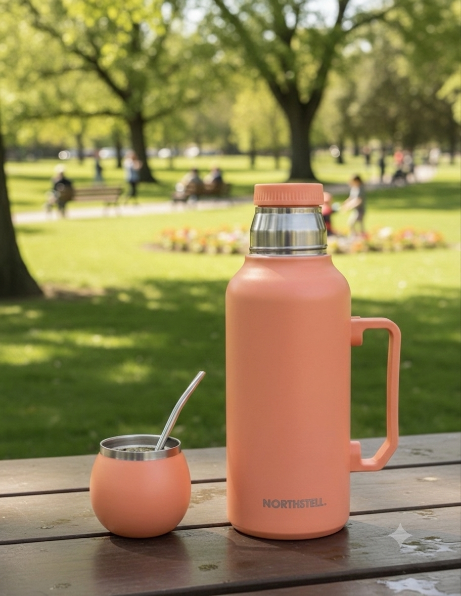 Combo Mate Northstell Pro – Termo Cebador de Precisión + Mate Térmico con Bombilla
