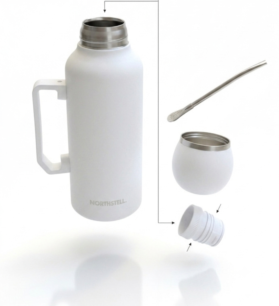 Combo Mate Northstell Pro – Termo Cebador de Precisión + Mate Térmico con Bombilla